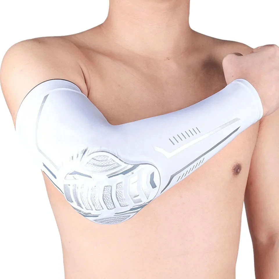 1Pcs Sports Arm Cuff Honeycomb Collision Avoidance Pressure Elbow Joint Outdoor Basketball Football Mountaineering Riding Unisex