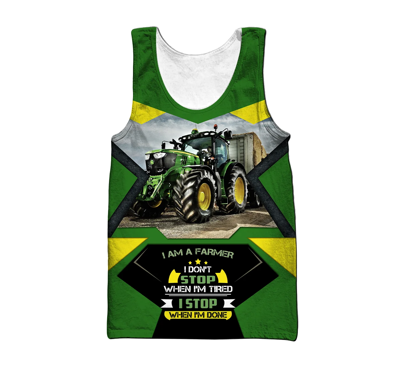 PLstar Cosmos Farmer Tractor 3D All Over Printed Men vest Summer Harajuku Sleeveless Tees Unisex Casual Tank Tops BXX-8