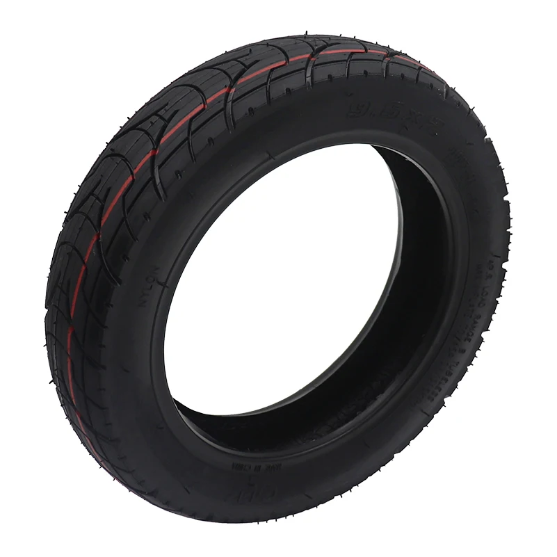 9.5x2 Solid Tire Electric Scooter 9.5 Inch Wide Explosion-proof Off-road Red Wing Pattern for Niu KQi1 KQi2 KQi3 Kickscooter