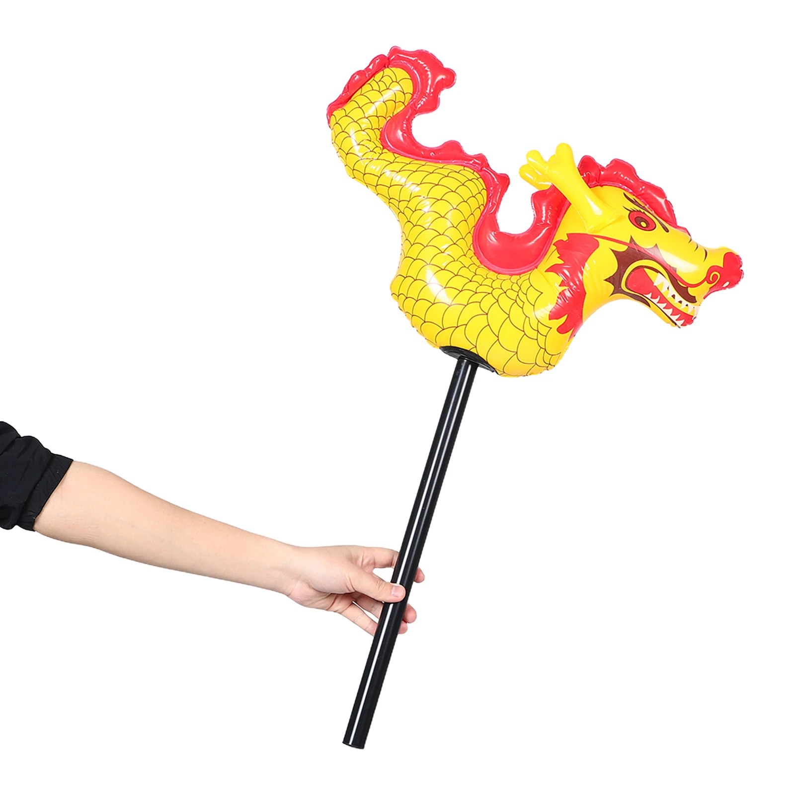 

3Pcs Chinese New Year Dragon Balloon Inflatable PVC Stick Hammer Spring Festival Decoration Lunar New Year Party Supplies