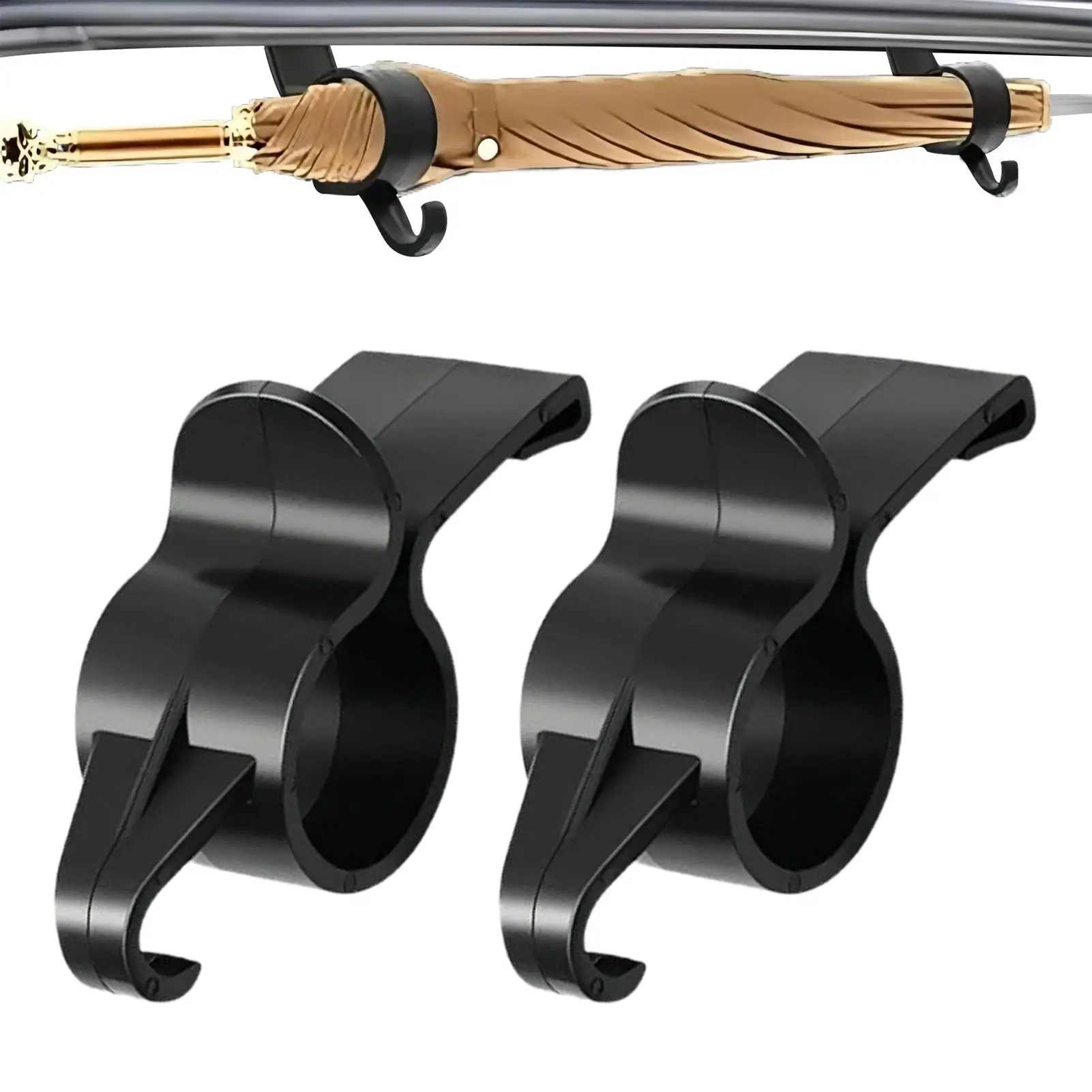 Car Umbrella Hook 2Pcs/set Car Trunk Umbrella Holder Multifunctional Car Accessory For Automotive Truck Stroller