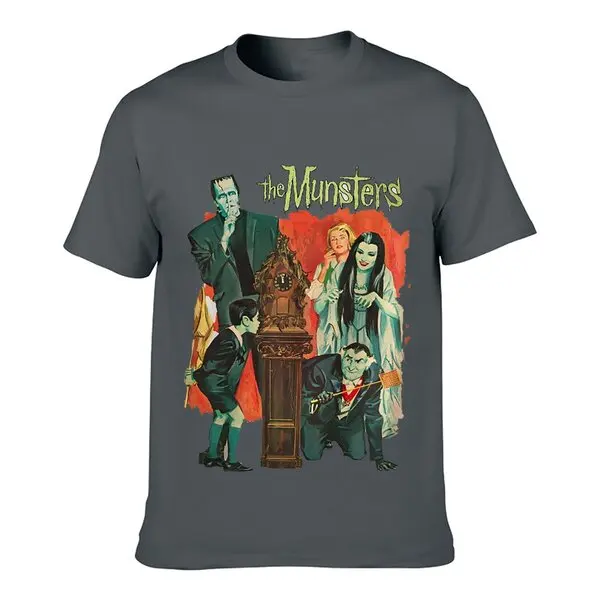 The Munsters V2 Horror Movie Poster Vintage T SHIRT Natural all sizes S-5XL Cotton