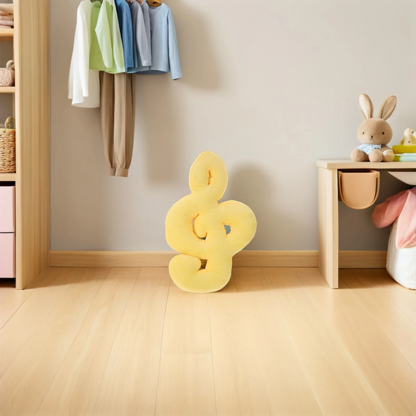 

20.44X12.97X3.14" Musical Note Pillow: Soft Throw Cushion For Sofa Bed Lounge Chair Living Room Decor Stuffed Music-Themed