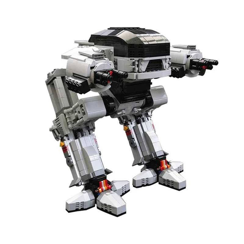 Gobricks UCS Scale ED-209 Robot Model Executing robot mechanical war police Enforcement Series 209 MOC Building Block Gift