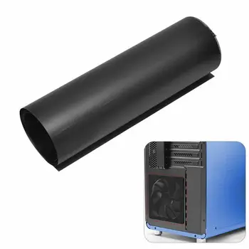 DIY 컴퓨터 메쉬 팬 먼지 필터 PC 케이스 먼지 필터, 네트워크 그물 케이스 섀시 먼지 커버, 스피커 팬 쿨러 블랙, 30cm 상품 이미지