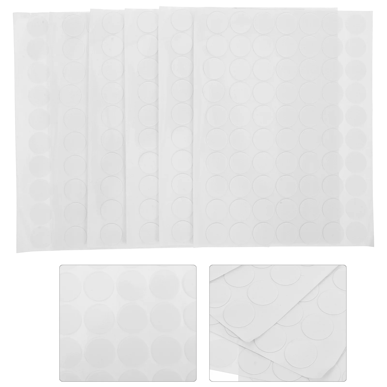 6 Sheets Transparent Double-sided Tape Removable Photo Sticker Adhesive Pads Acrylic Adhesives