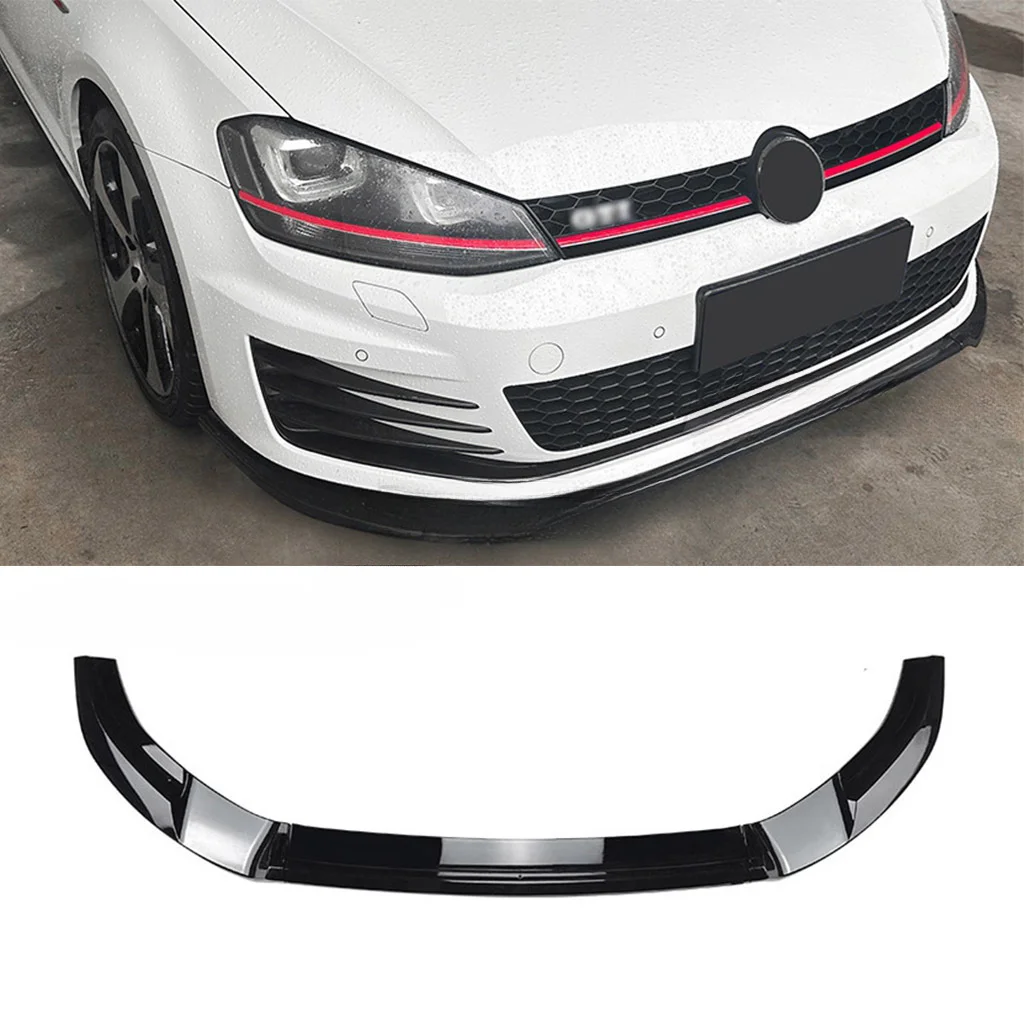 

For Volkswagen Golf 7 MK7 GTI R Rline 2013 2014 2016 2016 Car Front Bumper Spoiler Lip Lower Guard Plate Splitter Board Blade