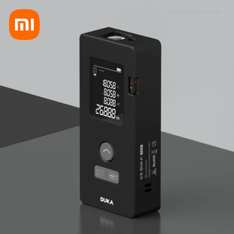 New Xiaomi DUKA LS3 Laser Distance Meter Range Finder Laser Tape Measure Measuring Tools Device Ruler Test Accurate Measurement