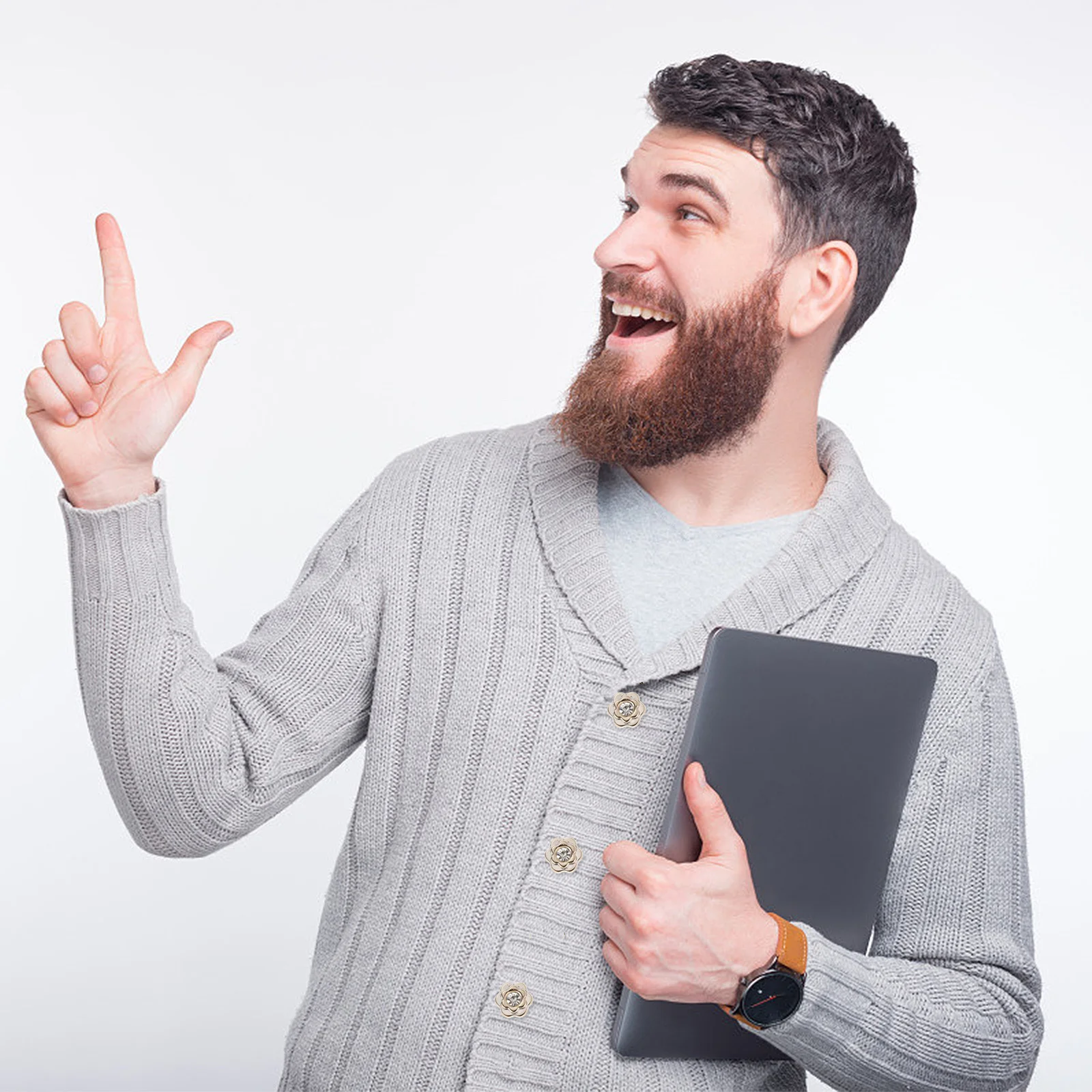 

40Pcs Elegant Flower Pattern Buttons Vintage Style DIY Clothing Accessories for Shirt Coat Decoration DIY Buttons