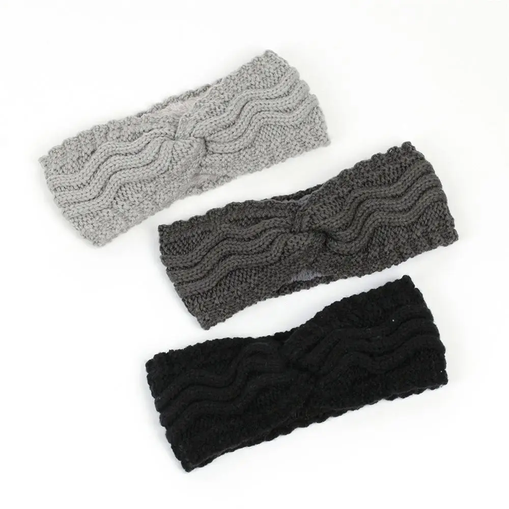Fashion Soft Turban Crochet Stretch Knitted Headbands for Women Ear Warmer Hair Bands