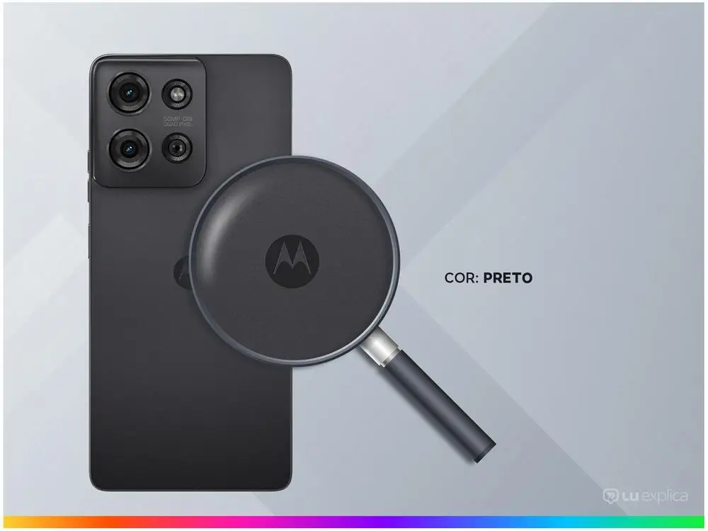 Smartphone Motorola Moto G75 256GB Preto 5G 16GB RAM 6,8