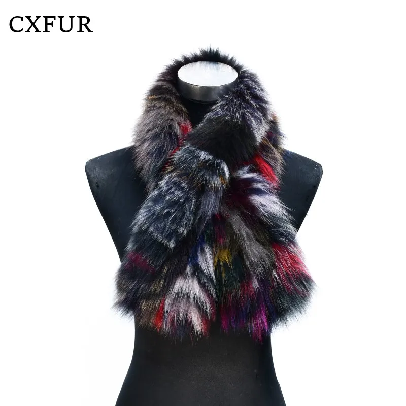 

Cheap and Quality Lady Winter Neck Warmer Knit Real Fox Fur Scarf CX-S-117