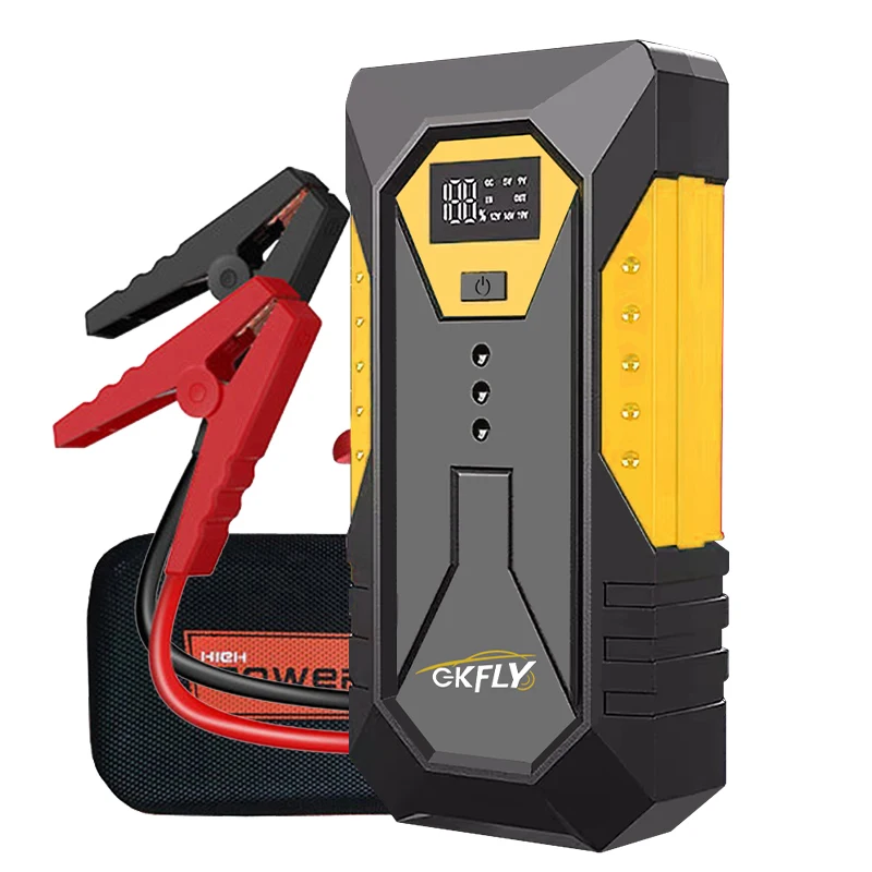 GKFLY 3000A/4000A Auto-Starthilfe Große Powerbank Autobatterie-Booster 12V Auto-Startgerät für Benzin 6.0L Diesel 5.0L