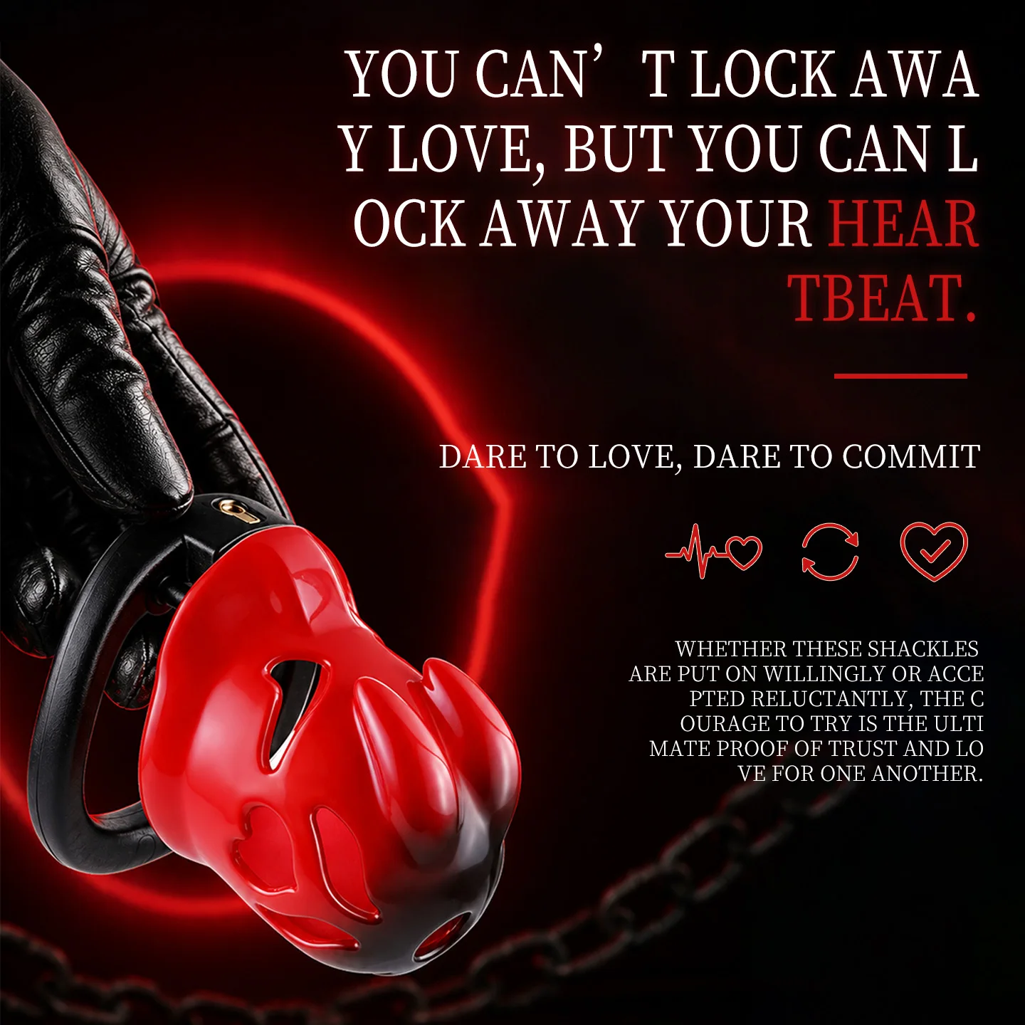 BDSM ABS Rabbit Style Penis Cage Cock Ring Chastity Lock With 5 Penis Ring Male Slave Chastity Cage Bondage Adult Sex Toys view 6