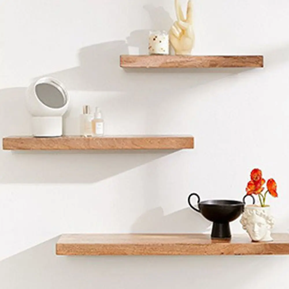 Heavy Duty Hidden Shelf Bracket Heavy Support Carrier Rod Floating Wall Shelf Double T Type Invisible Support Brackets