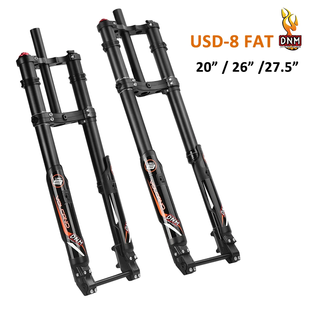 

DNM Fat Bicycle Fork Aluminum Alloy Oil Spring Suspension MTB Mountain Bike Front Fork 20"/26"/27.5"