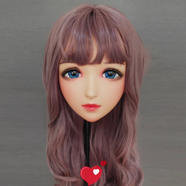 

(Mo-02) Женская милая девушка, смоляная половина головы, кигуруми, BJD, глаза, кроссдресс, косплей, японское аниме, роль, маска Лолиты с глазами и париком