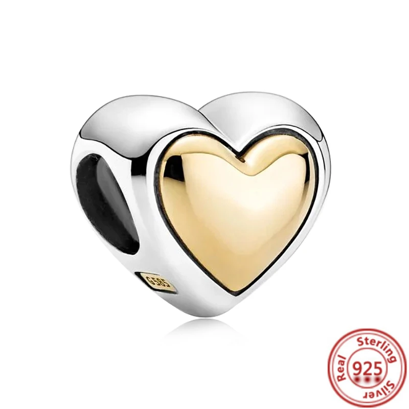 NEW 925 Sterling Silver Fit Original Pandora Charms Bracelets Angel Mom Family Love Heart Series Beads Women DIY Jewelry Gift