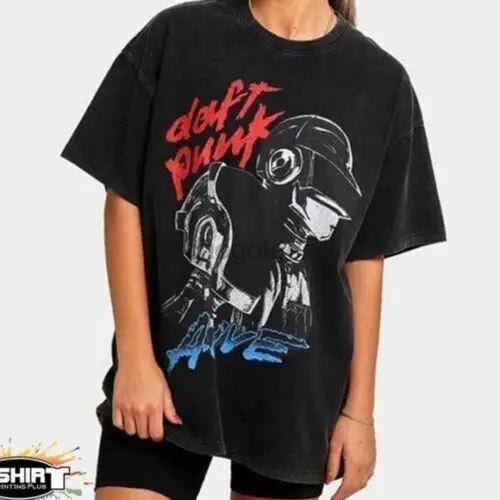 Футболка Vtg Daft в стиле панк из черного хлопка унисекс, размер S-3XL для фанатов