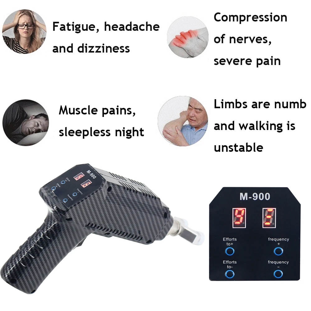 900N カイロプラクティック調整ツール脊椎矯正ガン 8 ヘッドポータブル調整可能な強度治療脊椎マッサージャー 2025 新