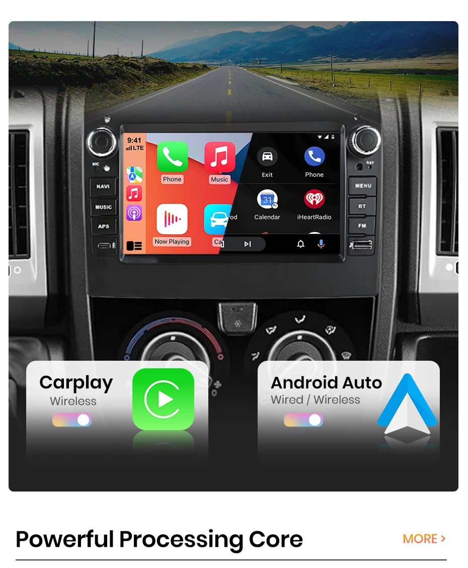 Android Autoradio für Fiat Ducato 2012-2020 Android Auto GPS-Navigation RDS DSP FM