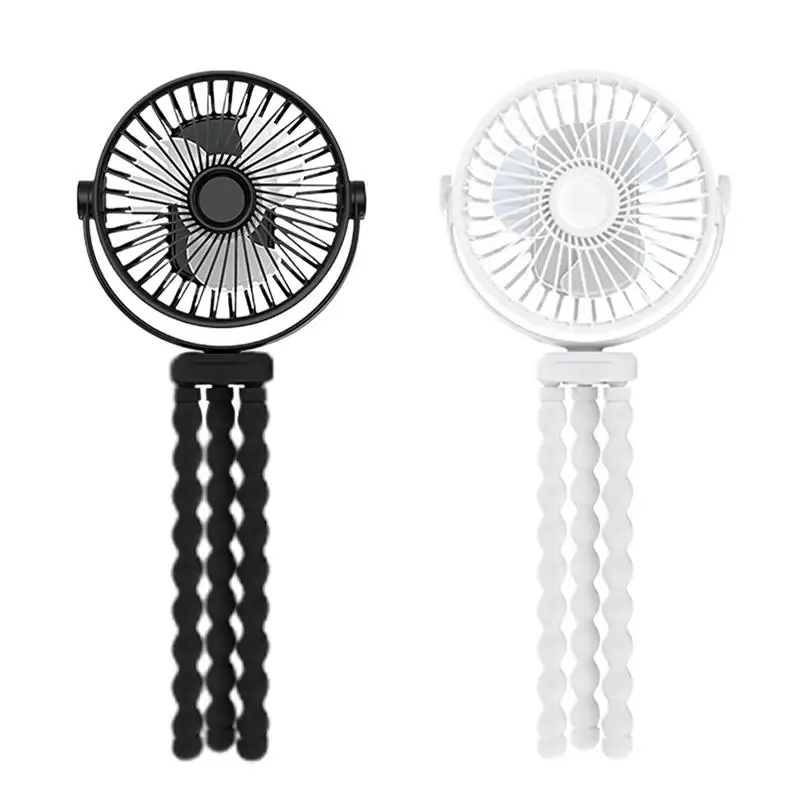 

Portable Stroller Fan 3-Speed Cooling Fan Personal Fan Rechargeable Fan Quiet Fan Mini Fan For Camping Travel Crib Treadmill Car