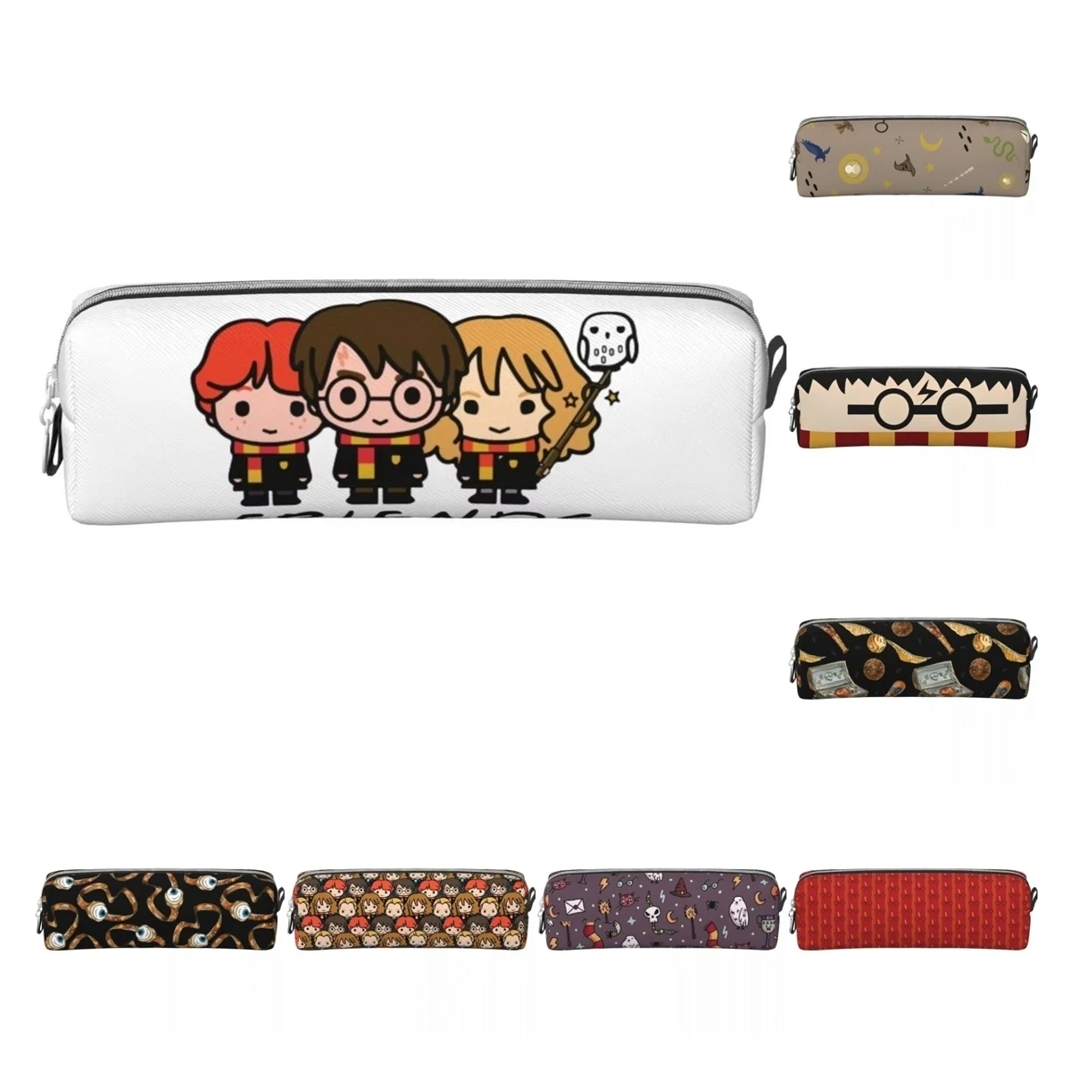 Harries Movie P-Potters Magic World Pencil Cases Pencilcases Pen Box Large Storage Bags Students School Zipper Stationery