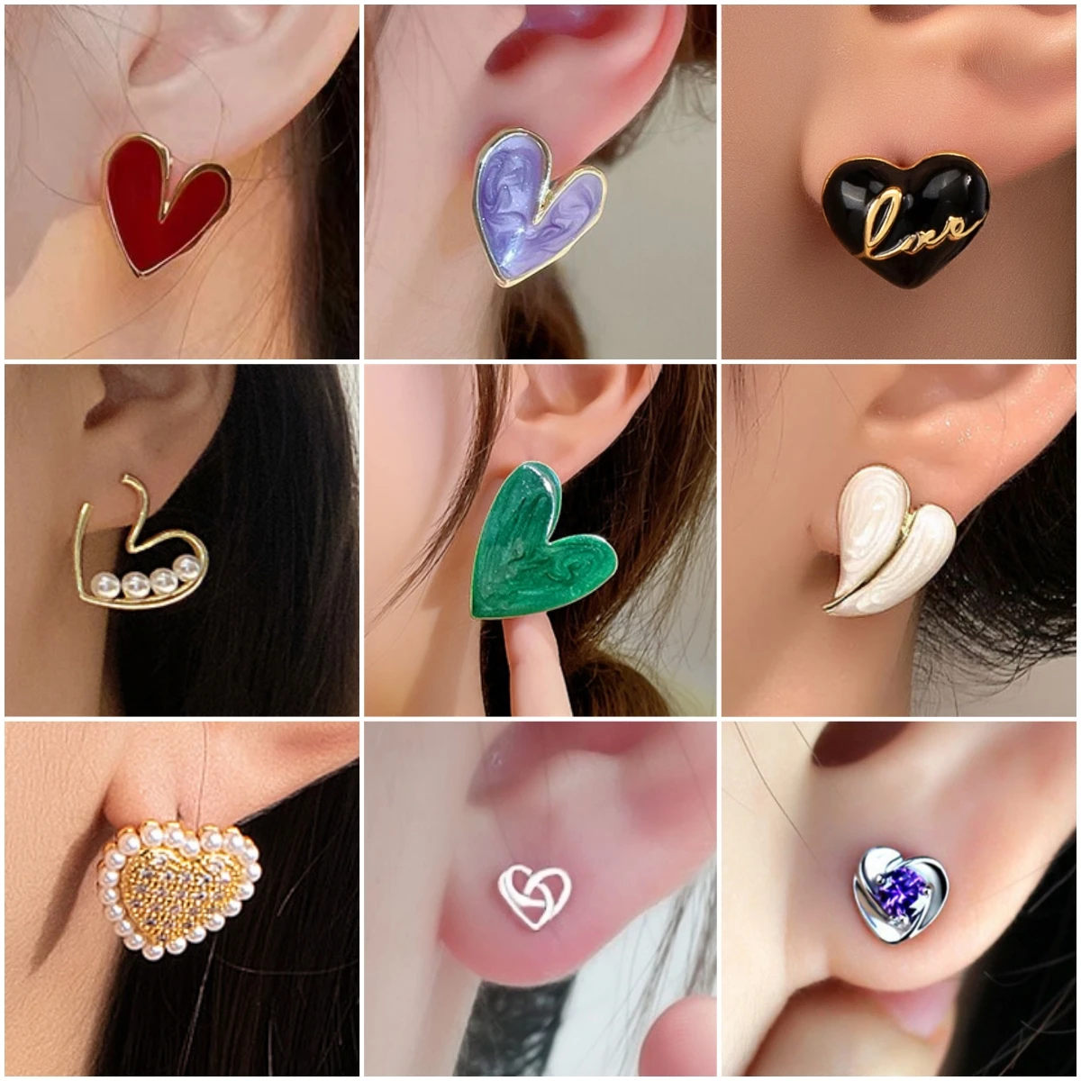 Модные-серьги-гвоздики-в-форме-сердца-эмалированные-масляные-стразы-металлические-серьги-с-имитацией-жемчуга-для-женщин-черные-белые-фиолетовые-геометрические-украшения