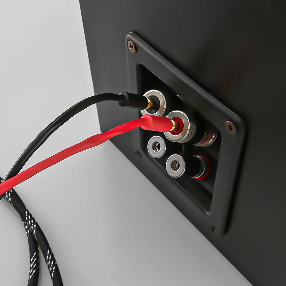 HiFi RCA-2 바나나 카나레 스피커 케이블/AMP 사운드박스 서브우퍼용 오디오 케이블 금도금 오디오 케이블