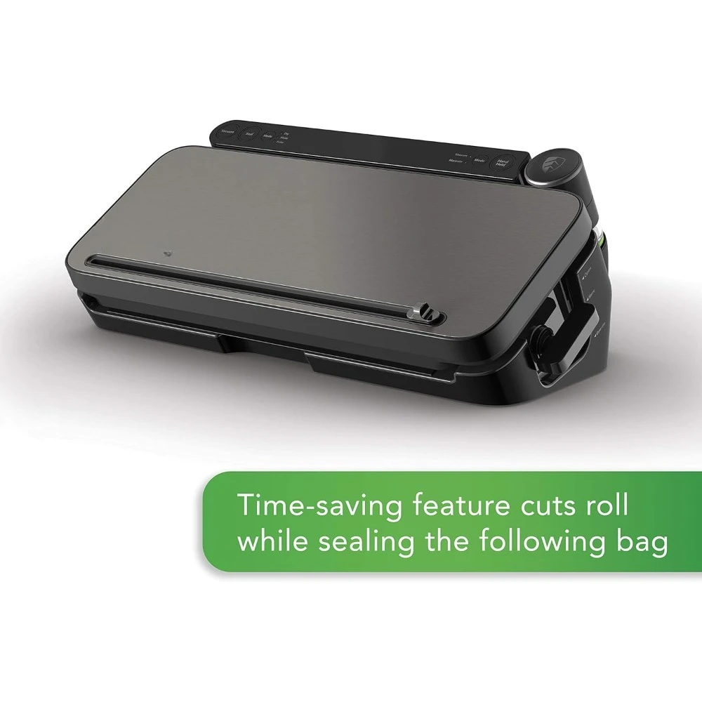 Vacuum Sealer Machine with 4 Settings Including Pulse and Marinate with Sealer Bags and Roll, Handheld Vaccum Sealer