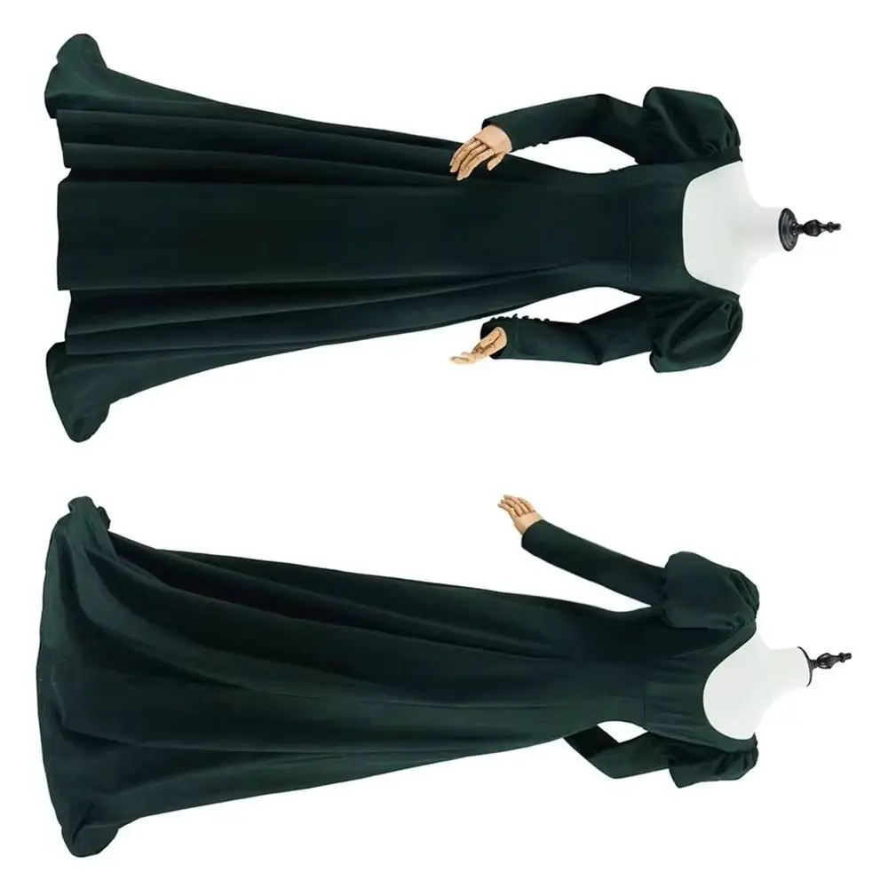 

Women's Green Victorian Regency Era Dress Empire Waist Jane Austen Tea Party Wedding Dress Ball Gown