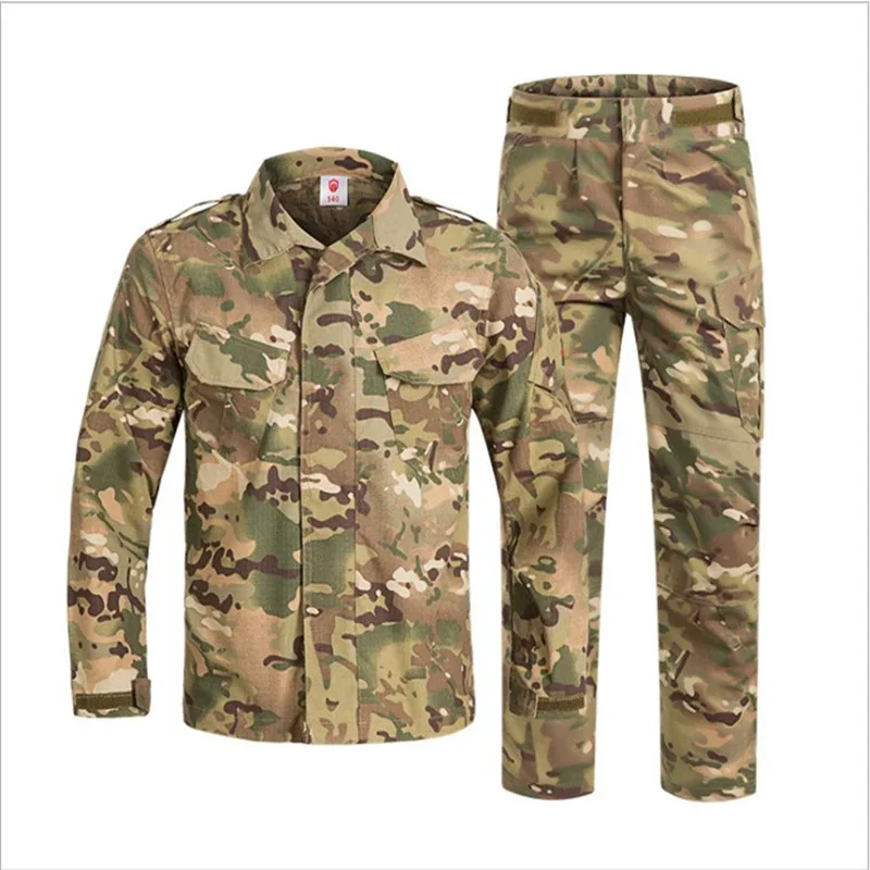 Hot Tactical Camouflage Uniform Suit Kids Men Women Spring CS Field Live Outdoor Training Shirt Pants Clothing Hunting Overalls