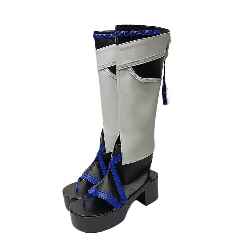 Game Genshin Impact Wanderer Cosplay Shoes Wanderer Cosplay Boots Balladeer Scaramouche Geta For Hallowmas Party Adult Unisex