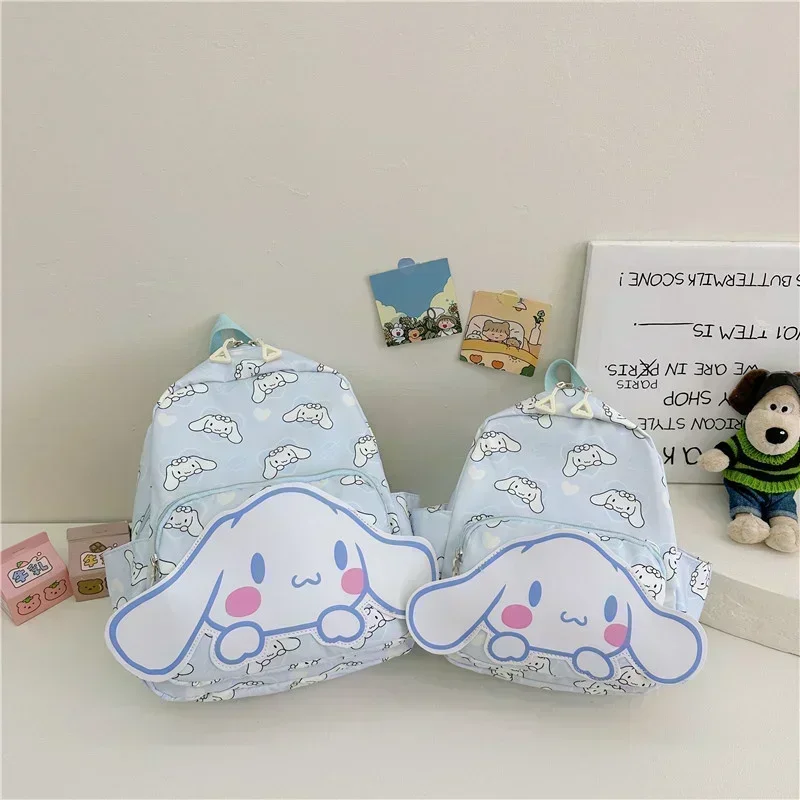 Sanrio Hello Kitty Childrens Rugzak Cartoon Cinnamoroll Mijn Melodie Kleuterschool Schooltas Grote Capaciteit Student Rugzak Cadeau