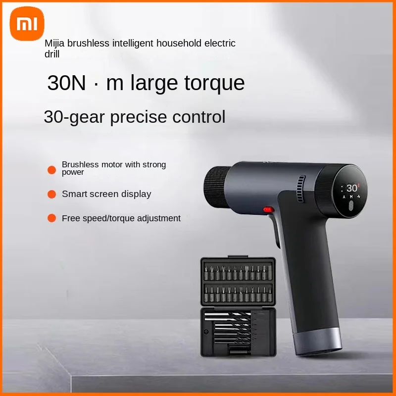 

Xiaomi Mijia Cordless Electric Drill Brushless Motor Screwdriver Smart Power Tools Rechargeable Multi-functional Household Drill