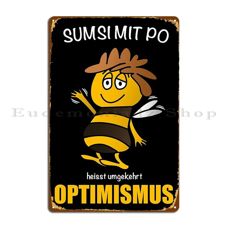 Conversely Design Sumsi With Po Means Optimism For Dark Backgrounds Metal Plaque Poster Cinema Wall Decor Tin Sign Poster