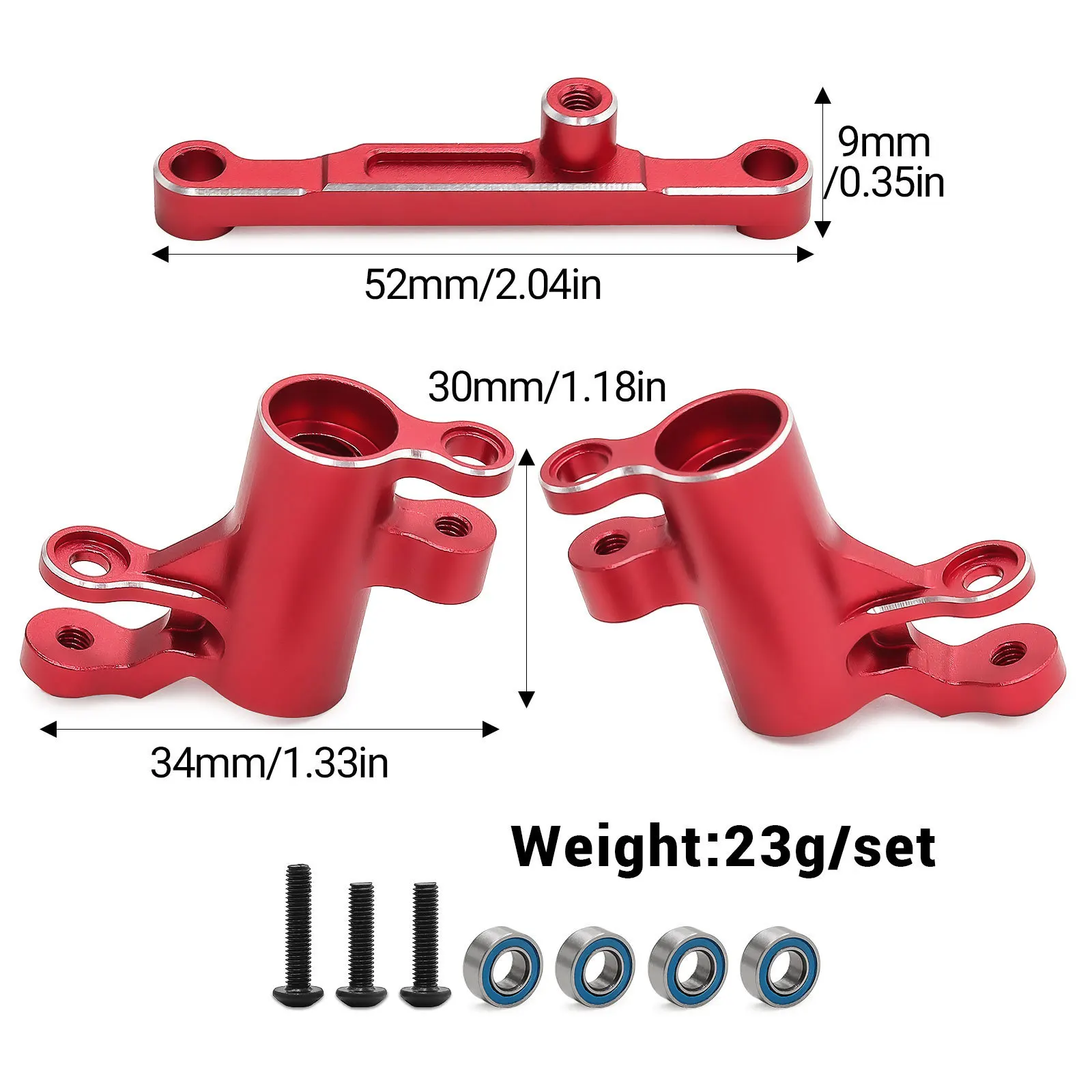 Lenkkranken aus Aluminiumlegierung, Lenkbaugruppe 10743, für TRAXXAS Mini Maxx Mini XRT Monster Truck RC Car, Upgrade-Teile, Zubehör