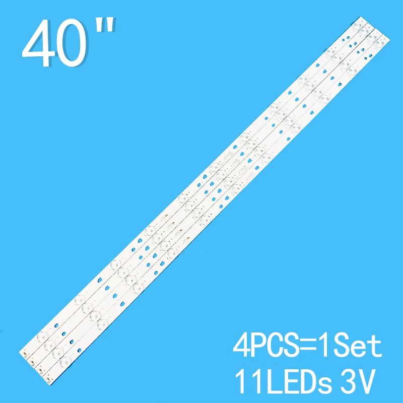 Nowy 4 sztuk/partia 800mm 11 diod led 3V dla JVC 40 telewizor z dostępem do kanałów LT40E71 w LSC400HN01 G01 LED40D11 ZC14 03 ZC14 01 LED40D11-ZC14-03 (B)