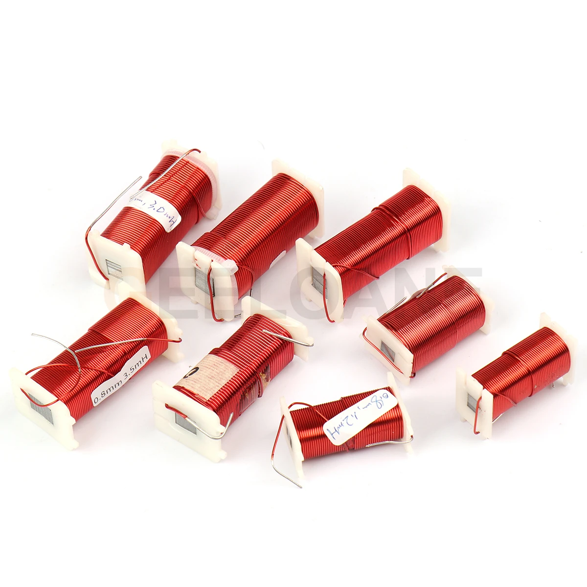 GEELOANE 0.8/1.0/1.5/1.6mm Ijzeren Kern 4N Zuurstofvrije Coppe Spoel Plaat Gevulde Koperen Spoel smoorspoelen Frequentieverdeler 0.2-8.0MH