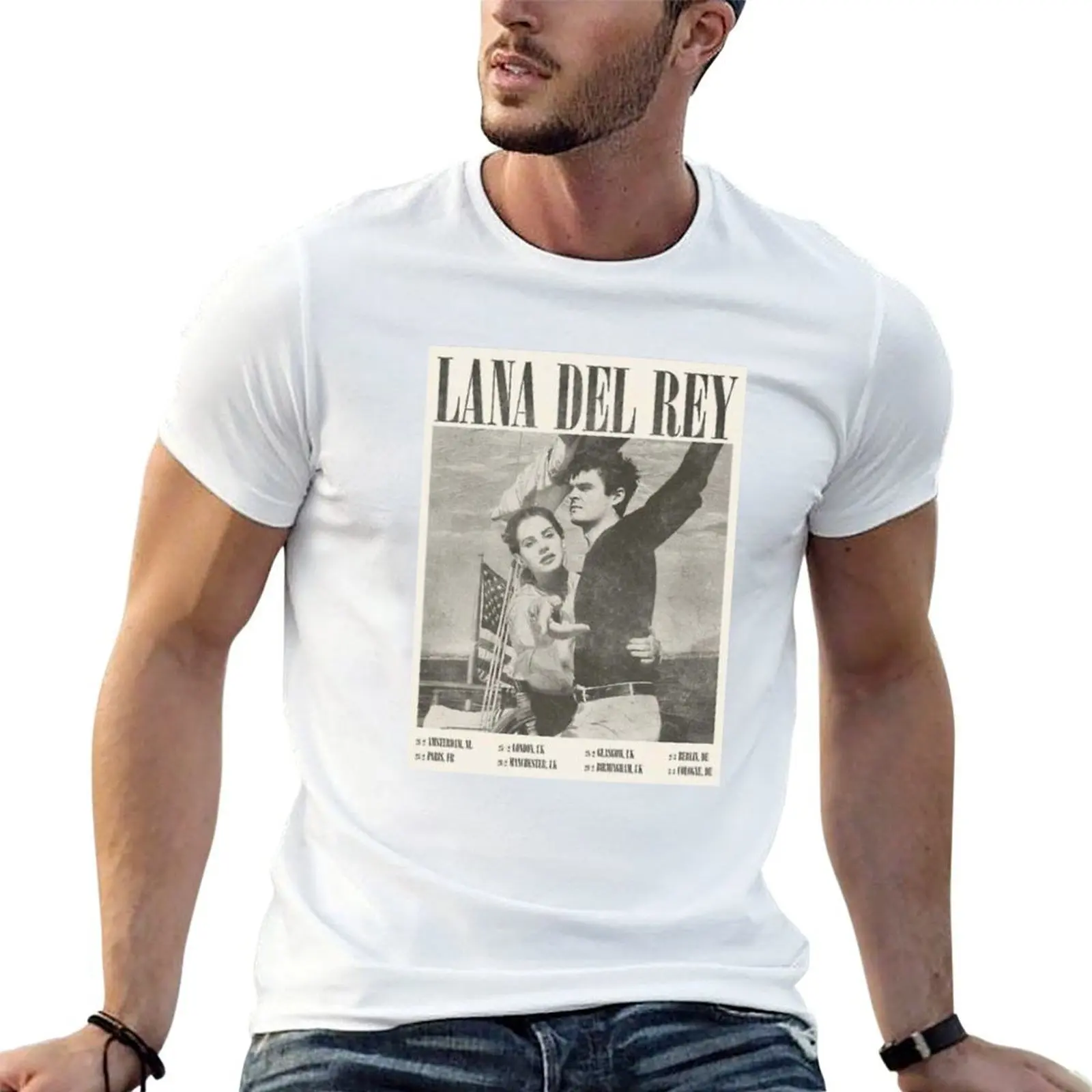 

Lana Del Retro Vibe T-Shirt t shirts for man pack cotton man tshirt T-Shirt