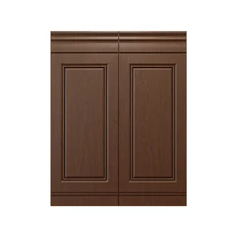 Self-Adhesive 3D Wooden Grain Wall Panel Black Walnut Coffee Brown Wall Decal Protection Mural Sticker Home Decor Accessories