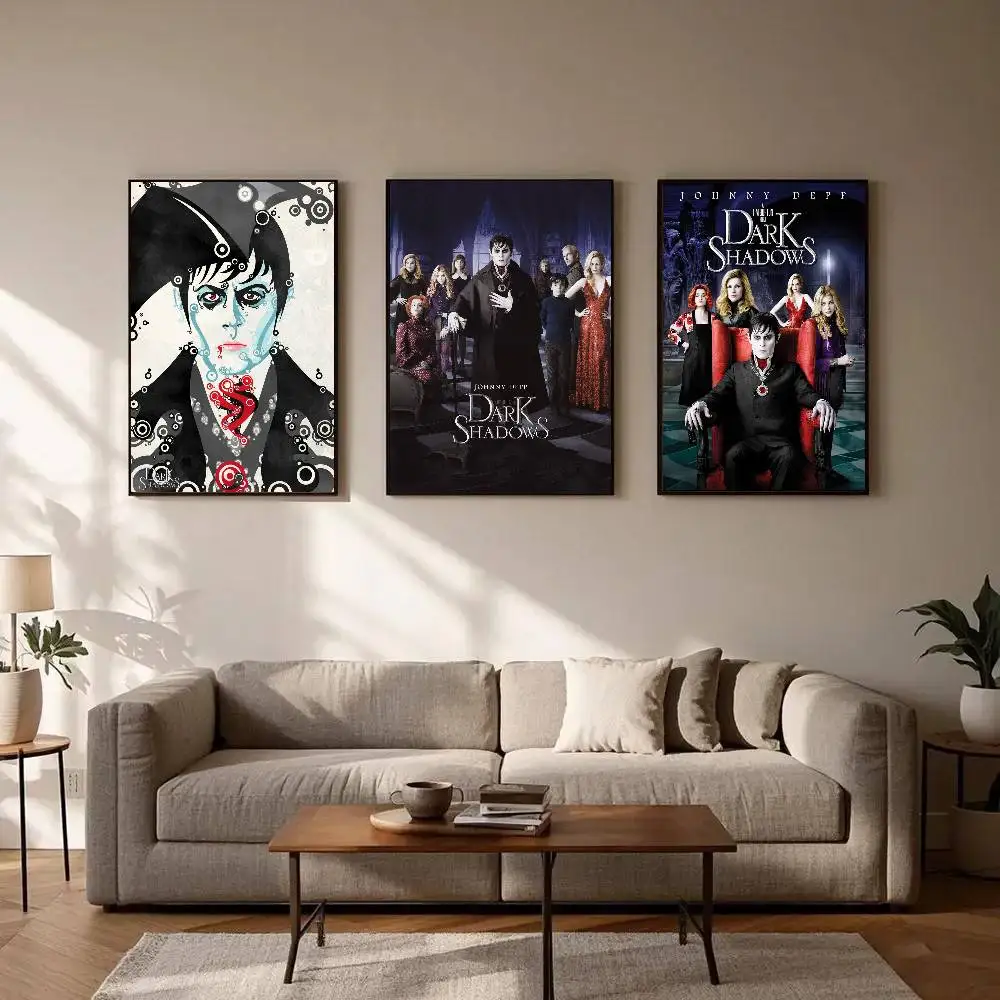 Fantasy Comedy Movie D-Dark Shadows Posters Living Room Bar Cafe Quality Canvas Vintage Style Comics Painting Art Home Wall Dec