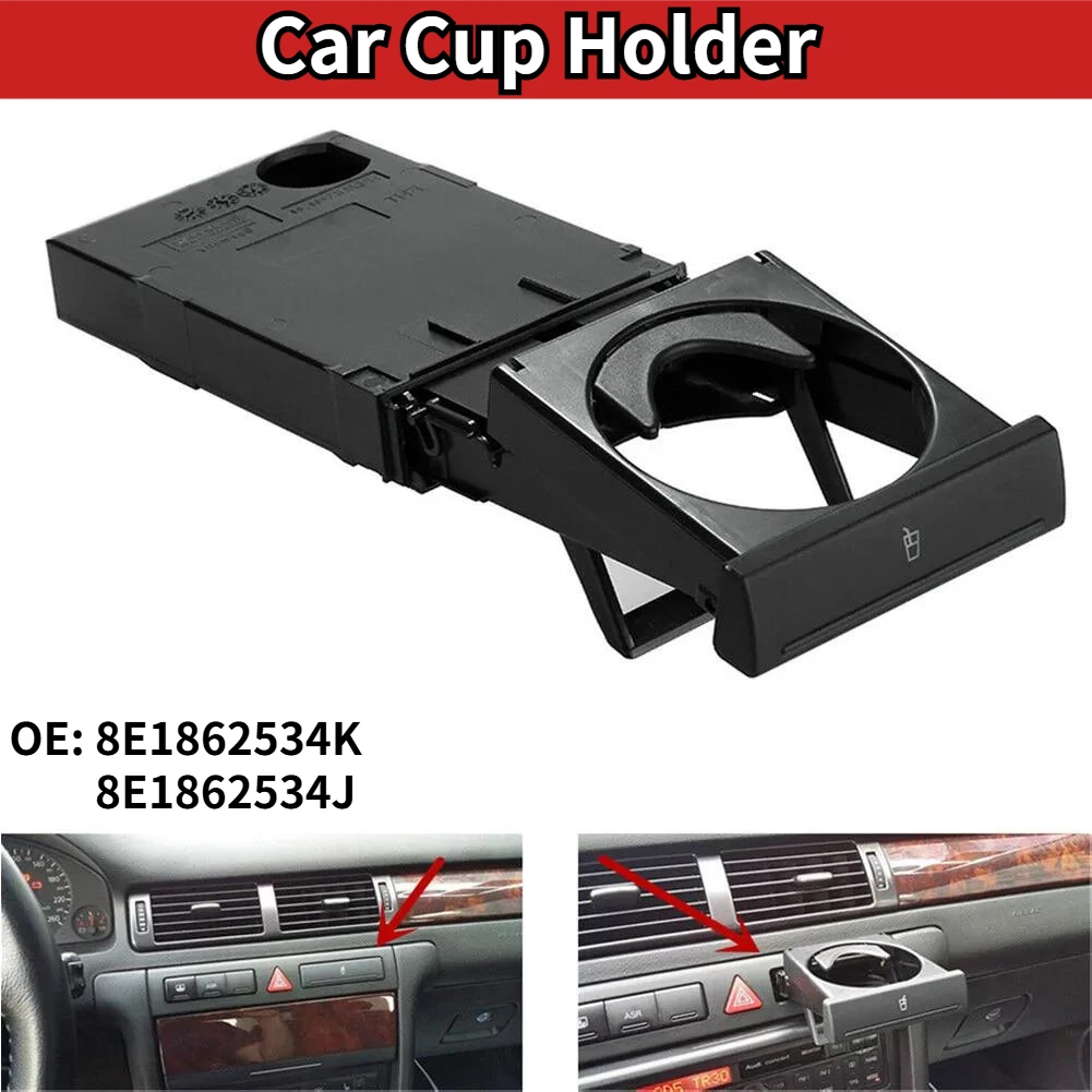 

Universal Car Cup Holder Mount Air Vent Drink Cup Bottle Holder Retractable Portable Coffee Cup Holder For AUDI 2002-2008 A4B6B7