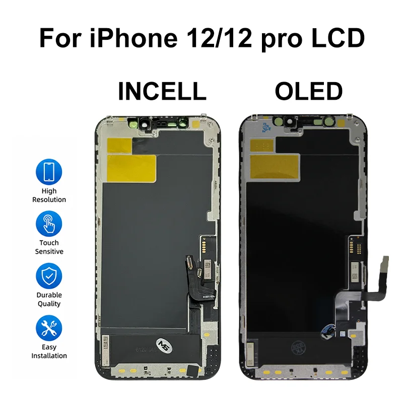INCELL For iPhone 12 LCD 12 Mini Display Touch Screen Digitizer Assembly For iPhone 12 Pro LCD 12 Pro MAX LCD OLED Replace Parts