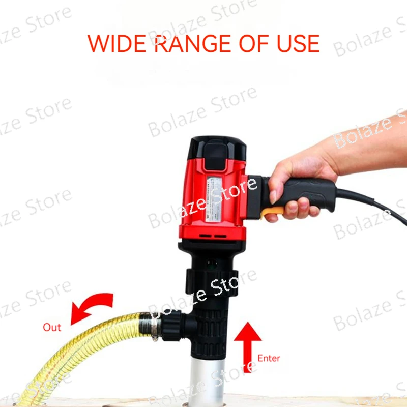 220V High-powered Portable Electric Hand Barrel Pump Six-speed Vertical Diesel Oil Drum with Small Electric Oil Pump 800W 1300W