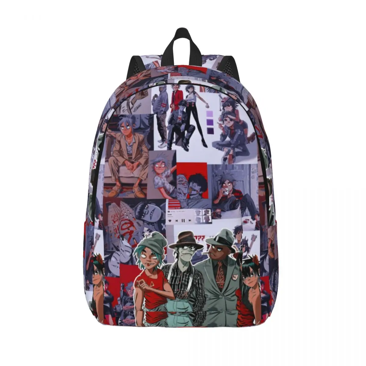 

Gorillaz Music for Teens Student School Bookbag Rock Canvas Daypack Middle High College Outdoor