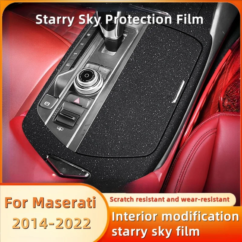 For Maserati Ghibli Quattroporte Levante Starry Sky Film Interior Modification Central Control Instrument Screen Protective Film