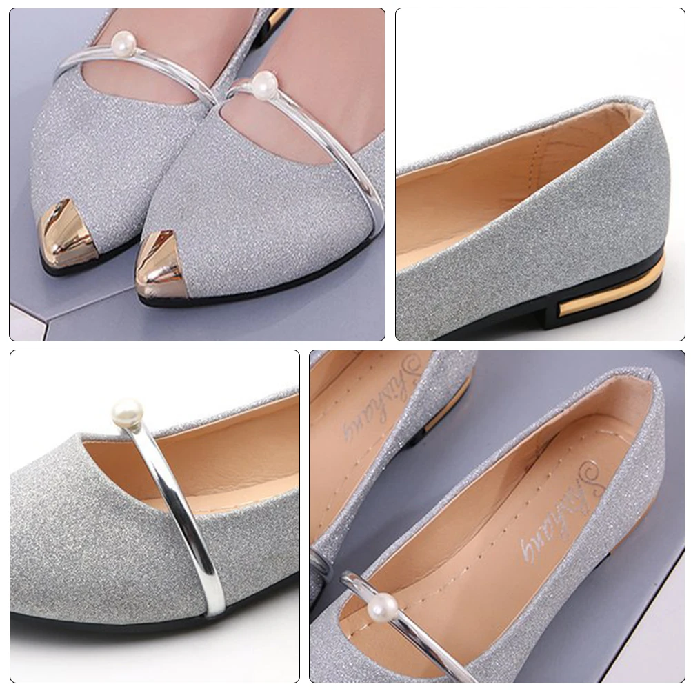 

Pearl Pumps Women Flats Nude Shoes Single Flat Comfortable Pointed Toe Fashion Dating Shopping Wedding Party Gifts