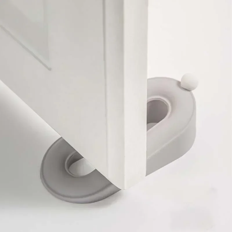 ประตูกระจกประตูการ์ดตะเข็บประตูคงที่Windproof Anti-collisionซิลิโคนเล็บบัฟเฟอร์ฟรีLovely Home Improvement