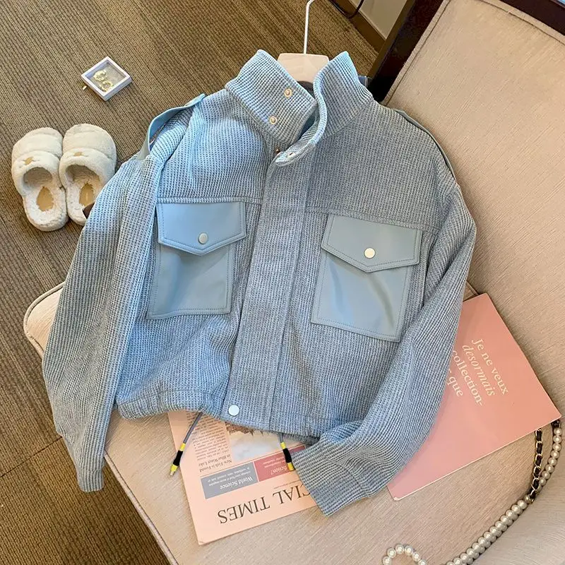 Niche Set Women Casual Fashion Sports Suits Spring Autumn Trendy Fried Street Short Jacket and Loose Trousers Thin Two Piece Set